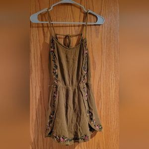 Women's romper, size large, brown, Astr brand